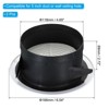 Unique Bargains ABS Plastic Adjustable Round With Screen Bathroom Air Vent Cover 2 Pcs - 2 of 4