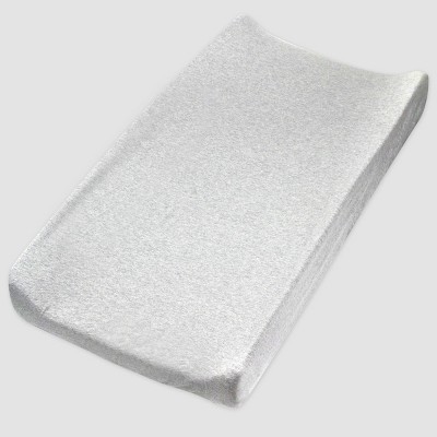 Honest Baby Organic Cotton Changing Pad Cover - Light Heather Gray
