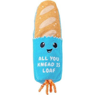 Catstages Crunchy Pickle Kicker Toy with Catnip and Dental Mesh, Pickle Shape, Plush and Crinkle Cat Toy for Kicking