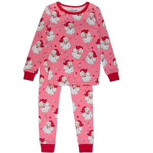 RuffleButts Modal Blend Big Girls Ruffle Long Sleeve Pajama Set - 1 of 4