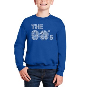 LA Pop Art 90S - Boy's Word Art Crewneck Sweatshirt - 1 of 3