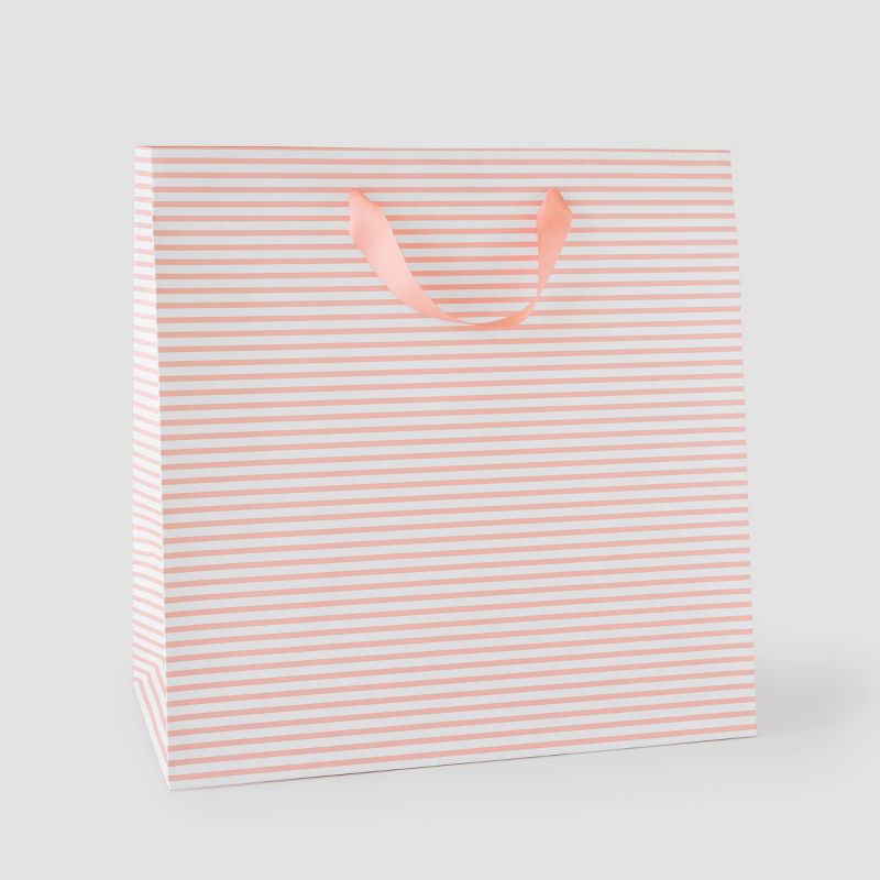 Pinstripe XL Gift Bag Pink - Sugar Paper&#8482; + Target, 1 of 6