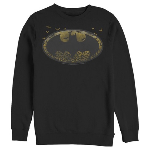 Men's Batman Bat Colony Logo Sweatshirt - Black - Large : Target
