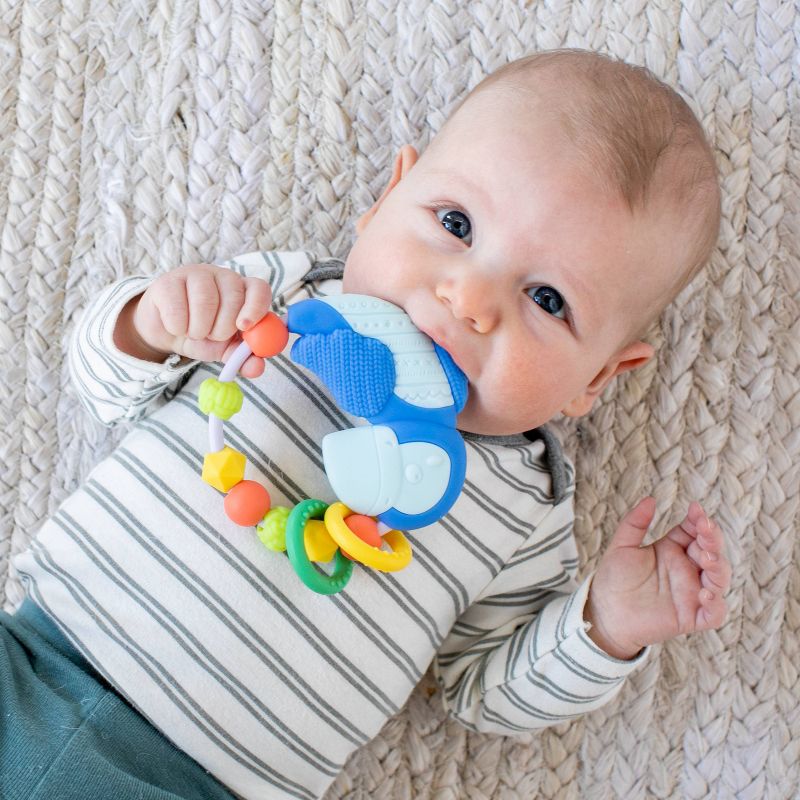 Infantino Go Gaga! Busy Bead Ring Silicone Teether, 3 of 6