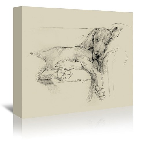 Americanflat Dog Days I By Ethan Harper By World Art Group Wrapped Canvas Target