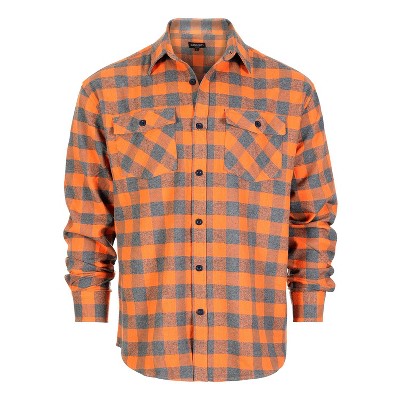Gioberti Men's 100% Cotton Brushed Flannel Shirt