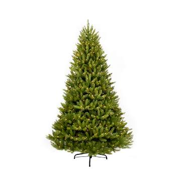 6.5ft Pre-lit Forest Fir Artificial Christmas Tree - Puleo