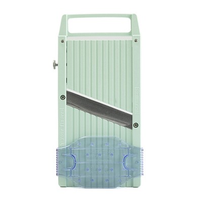 Benriner Japanese Mandolin Slicer, Blue, Plastic, With Collection Tray,  Harold Imports BN2