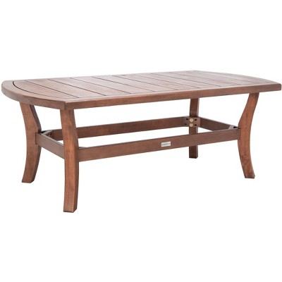 Eucalyptus Wood Payden 50" Natural Finish Outdoor Coffee Table