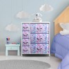 Sorbus Dresser with 7 Drawers - Storage Chest Organizer with Steel Frame, Wood Top, Handles, Fabric Bins - 2 of 4
