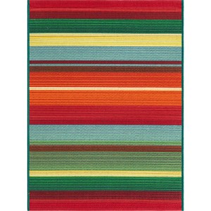 Unique Loom    Outdoor Modern Jaco Area Rug - 1 of 4