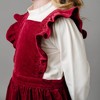 Hope & Henry Girls' Organic Corduroy Ruffle Jumper, Oxblood Cord, 5 - 3 of 4