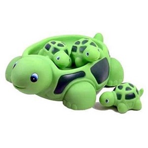 Playmaker Toys Rubber Turtle Family Set of 4 Baby Bath Toys - 1 of 1