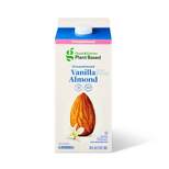 Plant Based Unsweetened Vanilla Almond Milk - 0.5gal - Good & Gather™