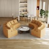 CAVINAS Curved Modular Sectional Sofa with 6 Seats,Symmetrical Semi Circular for Living Room,Modern Cloud Couch Sectional,2 Pillows per module,Gray - 4 of 4