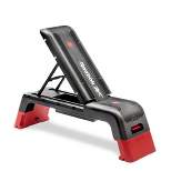 Reebok Fitness Multipurpose Adjustable Aerobic and Strength Training Workout Deck that Inclines and Declines - Red