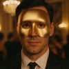 Pams of Gainsborough Gold Cocktail Adult Costume Half Mask - 3 of 4