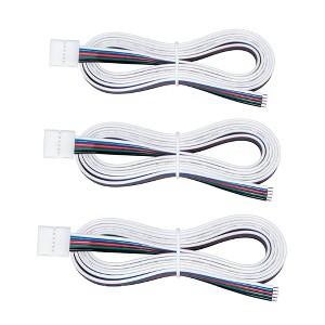 Armacost Lighting 5 Pin RGB+W LED Strip Light 48 in Tape to Wire Connectors 3pk Light Accessory - 1 of 4