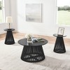 KTMBDW Round Coffee Table, 15.75" Small Coffee Table, Circle Wood Center Table for Living Room, Apartment - 3 of 4