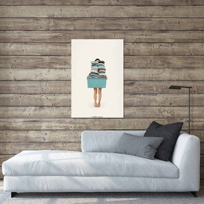 iCanvas Laundry Basket by Giselle Dekel Canvas Print Wall Art