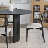 SpassWay 30"H Fashion Oval Wood Dining Table Kitchen Table Conference Table Gathering Table with Double Pedestal Black/Walnut/Natural Wood - 4 of 4