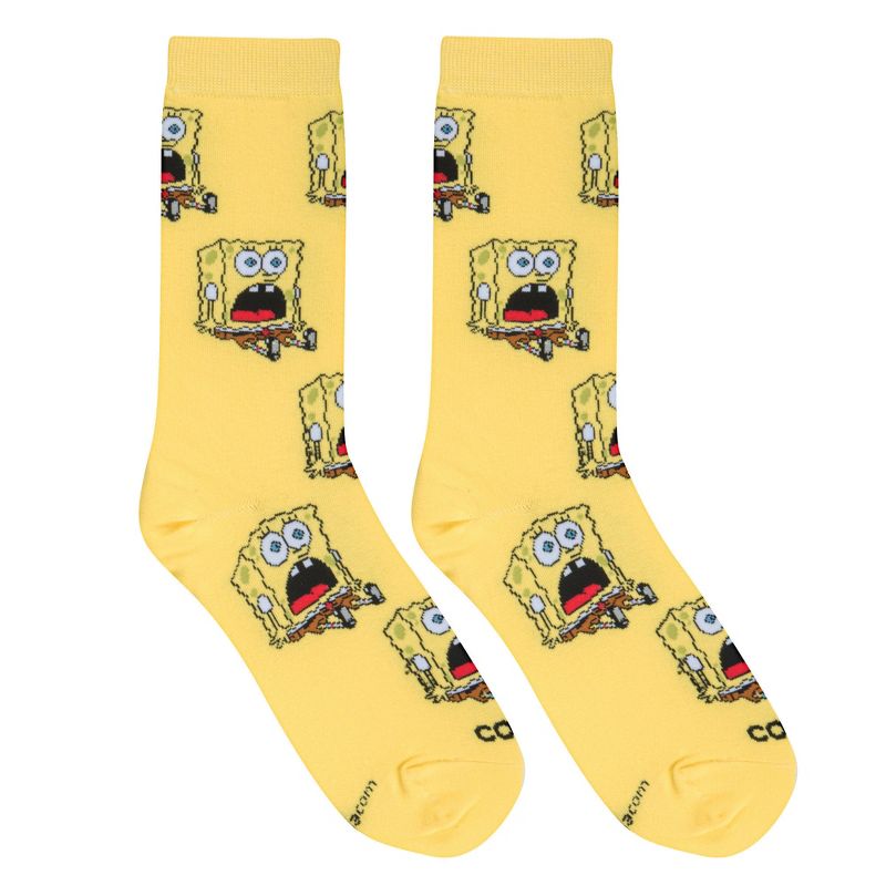Cool Socks, Surprised Bob, Funny Novelty Socks, Medium, 5 of 6