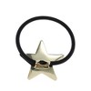 Unique Bargains Elegant Scrunchies Hair Elastic Band Gold Tone Black 1 Pc - 4 of 4