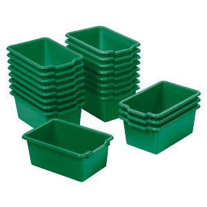 ECR4Kids Scoop Front Storage Bin, Multipurpose Organization, 20-Piece - 1 of 4