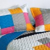 Slickblue Full/Queen, Cozy Handcrafted Quilted Bedspread with Shams, Quilt Set, TC Fabric, Design 1/2, 3 Piece - 3 of 4
