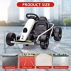 COZONY Ride on Go Kart for Kids, 24V 9Ah Battery, 300W*2 Motors, 8MPH Drifting Car with Music, Horn & Slow Start, Max Load 175lbs, 8-12 Years - 2 of 4