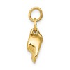 Black Bow Jewelry 14k Yellow Gold Polished Baby Shoes Charm or Pendant, 15mm - 2 of 4