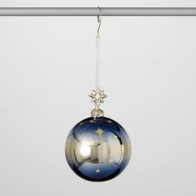 5.5"H Sullivans Iridescent Sky Ball Christmas Ornament, Christmas Tree Decor