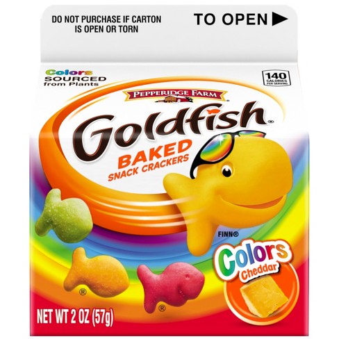 Pepperidge Farm Goldfish Colors Cheddar Crackers - 2oz Carton : Target
