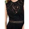 Women's Crochet Lace Skater Dress - Mainstrip - 4 of 4