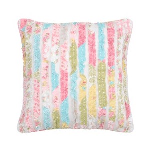 Vintage Rose Ruffled Decorative Pillow - Levtex Home - 1 of 3