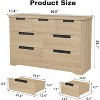 Jojoka 7 Drawer Dresser for Bedroom,Modern Double Dresser with Embedded Handles Design for Living Room - 2 of 4