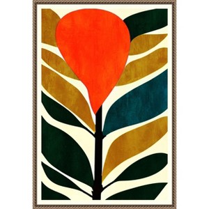 Amanti Art Abstract Flower No.3 by Bo Anderson Canvas Wall Art Print Framed 16 x 23-in. - 1 of 4