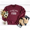 Simply Sage Market Women's Graphic Sweatshirt I'm Just Here For The Food - image 2 of 2