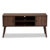 Iver 1 Door Wood Tv Stand For Tvs Up To 50 Rustic Oak/dark Brown - Baxton  Studio : Target