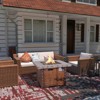CASAINC 34.5 inch  Propane Fire Pit Table with 50000 BTU Auto-Ignition Propane Gas Firepit with Waterproof Cover - 3 of 3