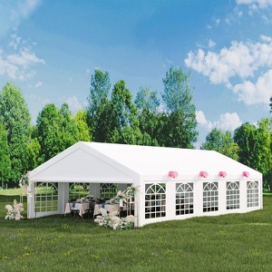 Outdoor Gazebo Tent for Events , Removable Sidewalls, 3 Storage Bags, Waterproof, Easy Setup, Ideal for Backyard Parties, Weddings - 1 of 4