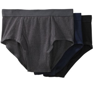 KingSize Men's Big & Tall Classic Cotton Briefs 3-Pack - 1 of 4