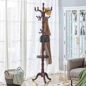 Grungis Resin Stainless Steel Freestanding Coat Racks with Key Tray,Hall Tree with 9 Hooks,Entryway Furniture for Hanging Clothes - 1 of 4