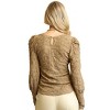 Women's Knit Puff Sleeve Top - GiGiO - 2 of 4