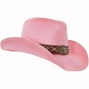 grinderPUNCH Western Outback Cowboy Hat Men's Women's Style Classic Straw Western Cowgirl Hat - 2 of 4