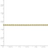 Black Bow Jewelry 1.75mm, 10k Yellow Gold Diamond Cut Solid Rope Chain Bracelet - 4 of 4