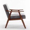 CAVINAS Accent Chair Comfy Chair Lounge Chair with Microfiber Upholstery and Solid Wood Frame for Living Room, Bedroom - 3 of 4