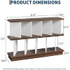 Clearance, 8 Cube Bookcase, Open Storage Shelf Organizer with Removable Panels, Display Bookshelf for Living Room/Bedroom - 3 of 4