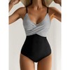 Women Sexy One Piece Swimsuit Cross Bandage Backless Swimwear Push Up Bathing Suits Beachwear - 3 of 4