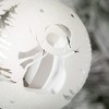 4.75"H Sullivans Christmas Silver Icon Ball Ornament  White-Silver - image 2 of 3